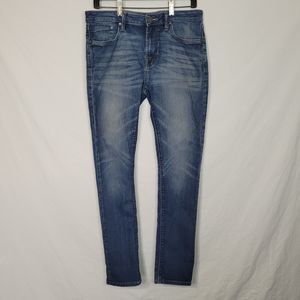 90s JNCO Mens Jeans Blue Skinny 32x30 Crown Logo 002. Stretch Denim Indie Sleaze